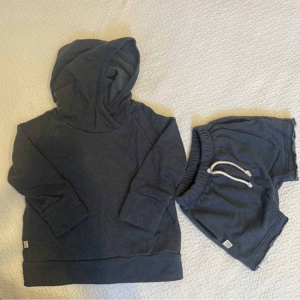 Childhood’s clothing Navy Blue Matching Hoodie and Shorts sweats Set